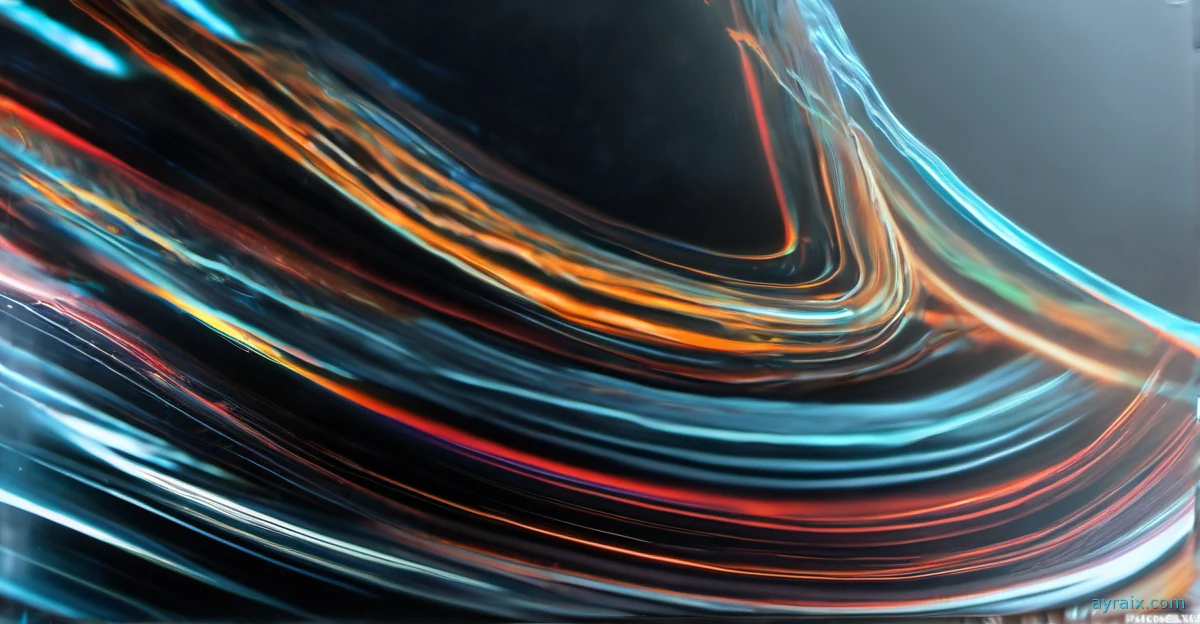 Motion-blurred streaks of cyan light racing across a dark background
