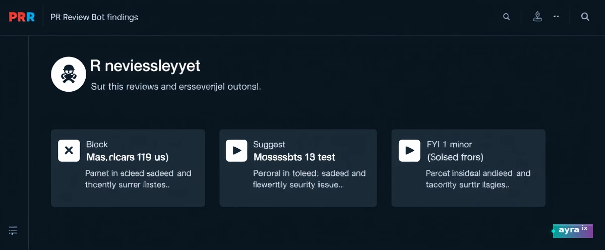 Signal vs noise in AI code review output.