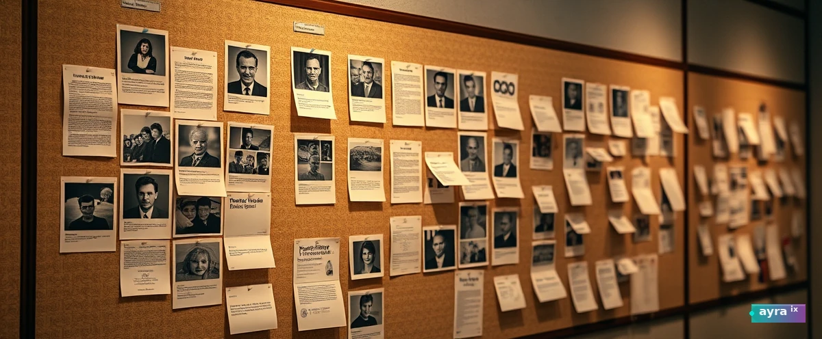 A visual concept of a failure museum collection documenting bad inputs.