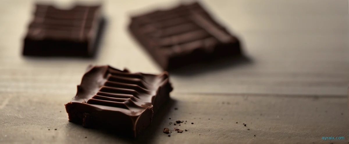 A block of chocolate broken cleanly along its natural segment lines.