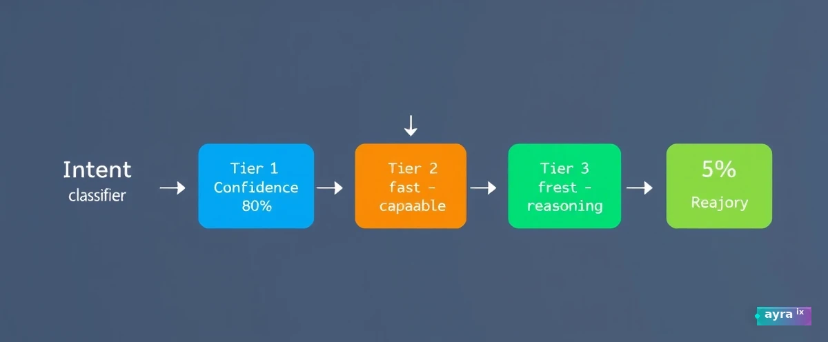 Waterfall router flow diagram showing model cascade.