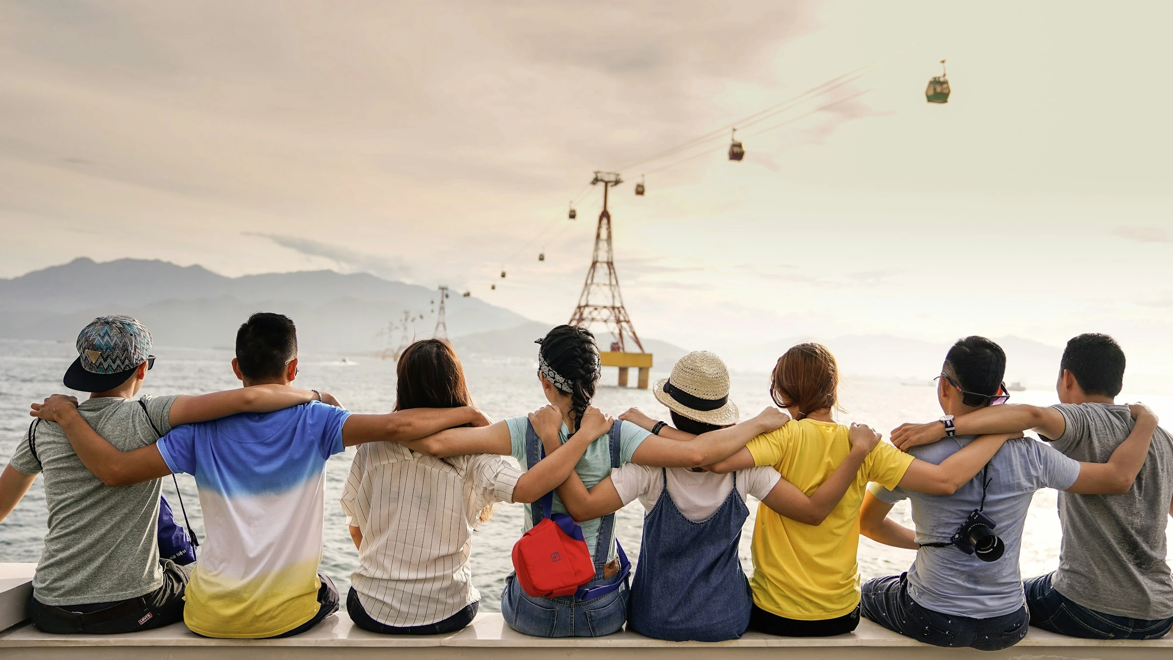 Friends traveling together