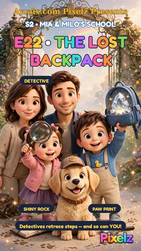 E22 The Lost Backpack poster