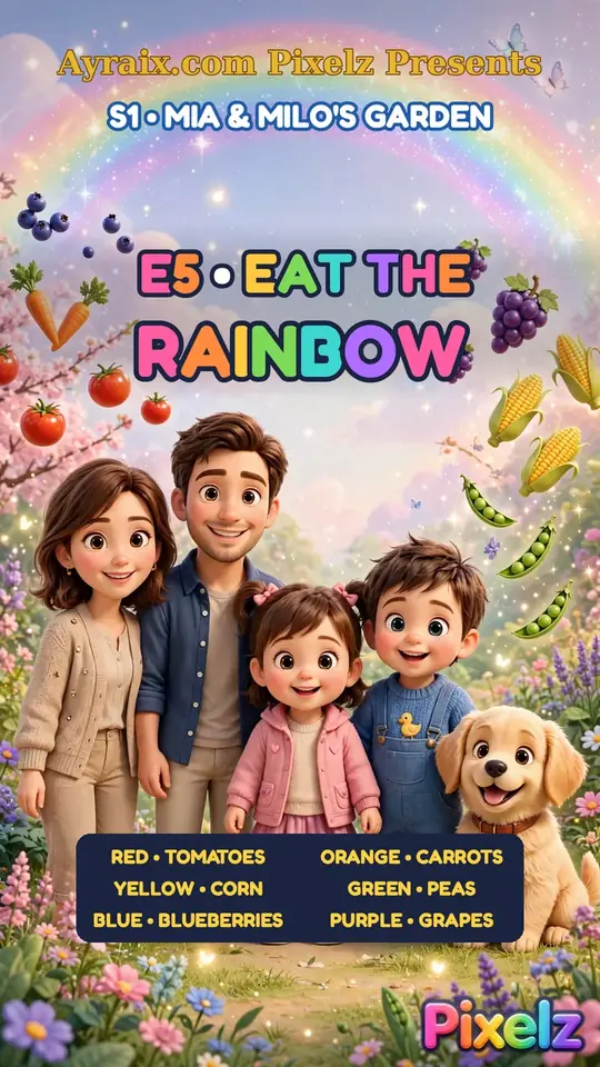 E5 Eat the Rainbow poster